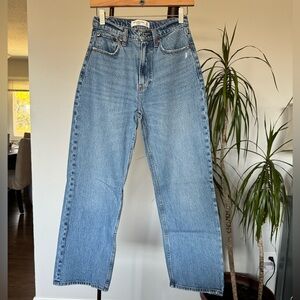 A&F High Rise Loose Denim